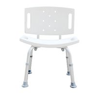 HAMIMI Spa Bath Old Man Shower Chair Pregnant Women Aluminum Alloy Non-slip Heavy Duty Adjustable Shower Chair Portable Shower Seat Adjustable Bath Seat With Backrest Shower Seat White Bath Shower Sto
