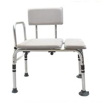 Mercer Padded Transfer Bench, Padded Seat and Backrest