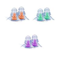 1 Pair Soft Silica Ear Plugs Tapered Travel Sleep Noise Prevention Earplugs Noise Reduction for Travel Sleeping Noise Cancelling,Orange