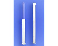 Wow Plastics Inc. Giant Straw 9" - Paper Wrapped - Clear - 4/350 (1,400/Case)