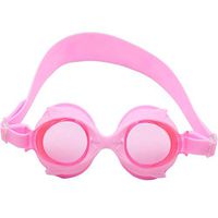 Children Swimming Goggles, Waterproof Swim Goggles with Clear Vision Anti-Fog Mirror Silicone Pad Swimming Goggles (Pink)