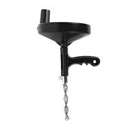 Jstyal968 Yalztc-zyq16 Sewer Toilet Dredge Household Bathroom Hair Kitchen Oil Sewer Dredging Hand-Operated Pipe Hair Debris Cleaner, Black