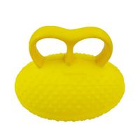 Lana Manual Ventilation Finger Grip Ball, PU Massage Ball Stroke Hemiplegic Finger Rehabilitation Training Machine Finger Recovery Equipment Yellow