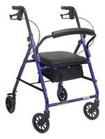 Rollator Blue Aluminum Rolling Walker