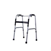 SMXXH Senior Citizens Stainless steel walk aids Rehabilitation equipment Can be folded Four-foot crutches with wheels