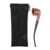 DEWIN Churchwarden Pipe 3mm Churchwarden Iron Core Filter, Briar Wooden Pipe, with Top Grade Quality, for Man and Adult
