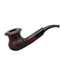 SHAMROCK no. 303 bent rustic red pearwood tobacco smoking pipe 03