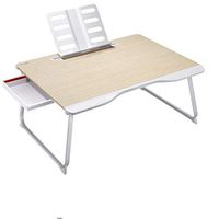 LMDZ Laptop Table Bed Desk, Foldable Portable Standing Desk, Notebook Stand Breakfast Reading Holder