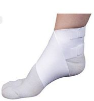 Body Sport Figure 8 Elastic Ankle Brace, 3 Wide, Large (8 1/2-10 Ankle Circumference), White, Latex Free