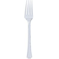 Hanna K. Signature Collection 51 Count Heavyweight Plastic Fork, Clear