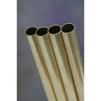K&S Precision Metals 1147 Round Brass Tubing, 3/16" OD x 0.014" Wall Thickness x 36" Length, Made in USA