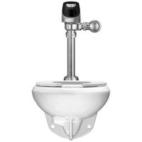 Sloan WETS-2050.1201 Wall Mount Toilet Bowl w/ Solar Powered HET Flush Valve, 1.28 GPF