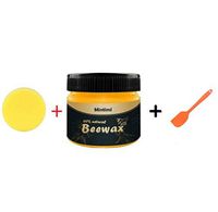 HOLD HIGH Wood Seasoning Beewax Complete Solution Furniture Care Beeswax Home Cleaning Paste Furniture, Wood Table Cleaner, Cabinet Restorer, Conditioner (2)