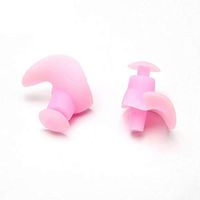 HSTFⓇ Swimming earplugs Silicone earplugs Noise Reduction Noise Reduction Comfortable Waterproof, Hypoallergenic-Suitable for Sleep, snoring, Travel, Swimming-Pink