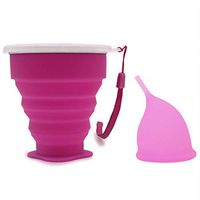Period Menstrual Cup Reusable Comfortable, Sensitive Period Menstrual Cup Set Heavy Flow, Menstrual Period Cups For Women Beginner, Menstrual Period Cup Cleaner, Menstrual Cup Wash Holder Storage (L)