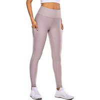 Meikosks Women's Nude Hidden Pocket Yoga Pants High Waist Leggings Tight Fitness Pants