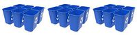 Storex Medium Recycling Basket, 15 x 10.5 x 15 Inches, Blue, Case of 6 (STX00714U06C) (Тhree Pаck)
