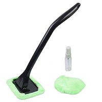 Silence Shopping Microfiber Car Windshield Easy Cleaner, Detachable Handle Brush, Cleaning Tool, Come with 2 Pads Washer Towel and 30ml Spray Bottle