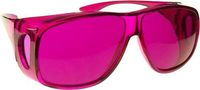 Fit Over Color Therapy Glasses, Poker Sunglasses - Magenta