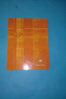 Exaclair Clairefontaine 383C Douceur de l'ecriture Velvety White Ruled Notebook Margin 6 1/4" x 8 1/4" (16.5 x 21 cm) 96 Pages / 48 Sheets Staplebound (Orange)