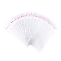 Pandahall 1000pcs 2.95x1.97inch OPP Cellophane Rectangle Resealable Transparent Clear Plastic Poly Bags Self Adhesive Seal Closure Bakery Candy Soap Cookie Jelly Chocolate Package 75x50mm