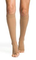 SIGVARIS Men’s & Women’s Essential Opaque 860 Open Toe Plus Calf-High Socks 30-40mmHg