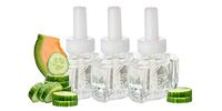 (3 Pack) Scent Fill Cucumber Melon Plug in Refill Fits Air Wick