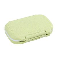 lehaha Portable Travel Box Daily Vitamin Holder Case 4 Compartments Medicine Tablet Organizer Container Jewelry Storage