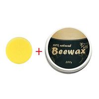 SuperUS Wood Seasoning Beeswax Beeswax Polish for Wood & Furniture Natural Unscented Beeswax Furniture Wood Polish and Conditioner (L:200g, Yellow C)