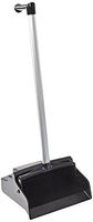 Impact 2609 LobbyMaster Plastic Lobby Dust Pan with "L" Grip Aluminum Handle, 32" Height x 12" Width x 11" Depth, Black (Case of 6)