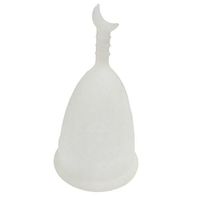 RONSHIN Silica Gel Menstrual Cup, Ruby Cup Feminine Hygiene Cups, Effective & Reusable - S/L, Color Random