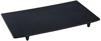 Yanco BP-5009 Black Pearl-2 Display Plate, 9" Length, 5.5" Width, 1" Height, elamine, Black Color with Matting Finish, Pack of 12