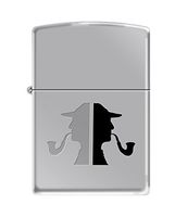 Zippo Faces High Polish Chrome Pipe Lighter