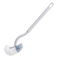 scgtpapadc Toilet Floor Washing Brush Home Bathroom Cleaning Tool Plastic Long Handle White