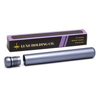 Premium Gray Rolled Smoke Protector Doob Tube | Aluminum Metal Airtight Smell Proof | Stylish Everyday Carry EDC from LUXE HOLDING CO.
