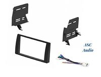 ASC Car Stereo Dash Install Kit and Wire Harness for Installing an Aftermarket Double Din Radio for some 2002 2003 2004 2005 2006 Toyota Camry with Factory Premium Amp - No OEM Factory Navigation