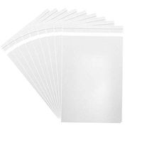 Laojbaba 100 pc 9” X 12” Self Seal Clear Cello Cellophane Resealable Plastic Poly Bags - Perfect for Packaging Clothing, Shirts