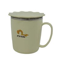 Spill Proof Adjustable Spout Travel Cup Elderly Patients Arthritis Caregivers Nursing Eating Soup Mug 350ml - Green, 350ml
