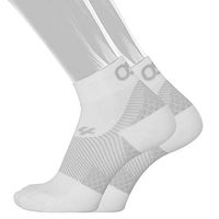 OS1st FS4 Plantar Fasciitis Socks for Plantar Fasciitis Relief, Arch Support & Foot Health in 4 Styles (Qtr Crew, White, Small)