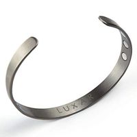 Men's Titanium Magnetic Therapy Bracelet | Sophisticated Bangle for Arthritis, Tendonitis, Tennis/Golf Elbow, Carpal Tunnel Syndrome and Physical Pain Relief (Brushed Titanium | Large)