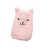Pink Cute Hot Water Bottle with Comfortable Flannel Cover Portable, 22 * 15cm