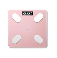 Lfsp Electronic Scales, Digital Scales Portable Bathroom Floor Body Scale Glass Smart Electronic Digital Electronic Digital Scale USB Charging LCD Display High-Precision Scales