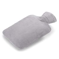 Water Injection Hot Water Bag High Density PVC Anti-scalding Washable Flannel Cover Explosion-Proof Pressure Non-Toxic and Odorless (Color : Gray)