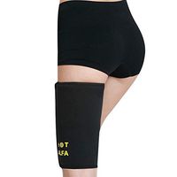 SUPVOX Thigh Compression Sleeve Leg Brace Support Wrap Sports Thigh Strap Leg Protector Training Exercise Accessories for Women Black