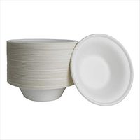 PrimeQ [50 Count] Compostable Bowls (16 oz) made from Bagasse - Sugarcane