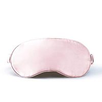 SHALALA NEW YORK 100% Silk Sleeping Mask - Both Side 22 Momme Natural Mulberry Silk with Elastic Headband - Comfortable & Super Soft for Travel (Pink)