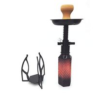 21" 1 Hose Hookah - Medium Hookah - Glass Vase Shisha