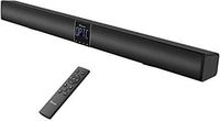Foxnovo 110 dB Sound Bars for TV, 3D Surround Soundbar with 4 Powerful Speaker 2 Bass Speaker, 30 Inch 5.0 Bluetooth Wired Home Theater Speaker (Remote Control & Wall Mountable)