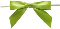 BAYWIND LTD; 2.75" Twist Tie Bows- 100pc (Kiwi Green)