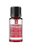 Peppermint Essential Oil (15 ml) by Pure Organic Ingredients, Convenient Dropper Cap Bottle, Food Safe, Highest Quality, Highest Menthol Content, Refreshing Minty Aroma